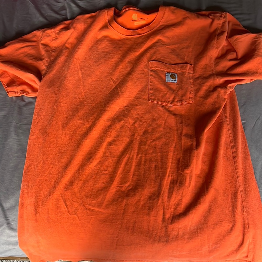 Orange vintage Carhartt tee